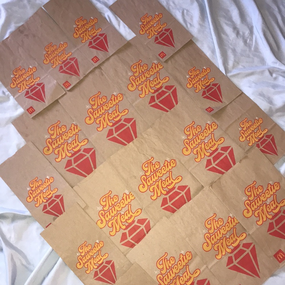 18 McDonalds Saweetie Meal bags